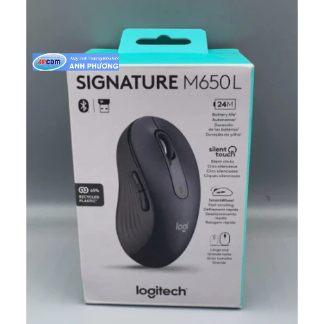 Chuột không dây Logitech SIGNATURE M650L Đen Wireless/Bluetooth ...
