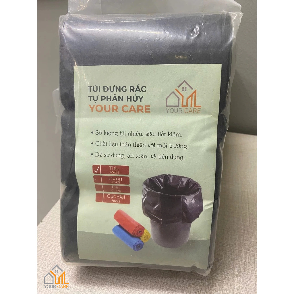 Bao Rác Tiểu Đen 44x55 Yourcare, Túi Rác Cuộn Siêu Dai, Cực Bền, Không ...