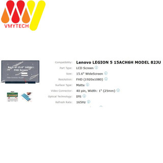 Màn hình laptop 15.6 Led Mỏng SLIM 40 PIN Tràn Viền K Tai FHD IPS 144Hz 165HZ