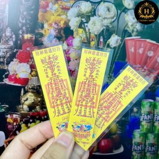 Sticker miếng dán linh phù thần tài may mắn