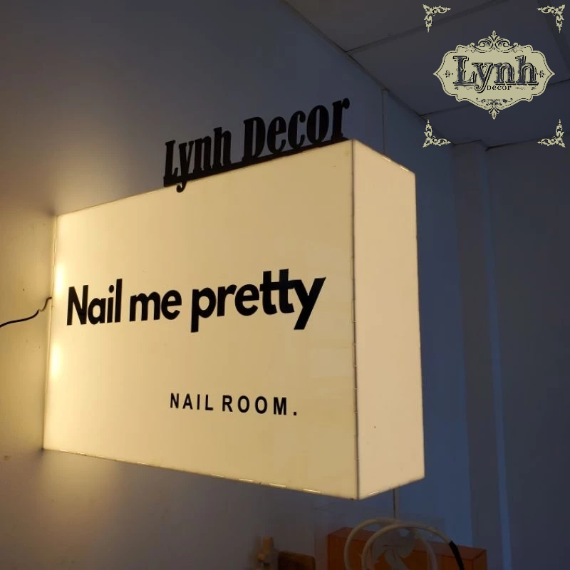 Hộp đèn Mica LIGHTBOX đèn led,treo tường không viền sáng 5 mặt,in UV miễn phí thiết kế - Lynhdecor