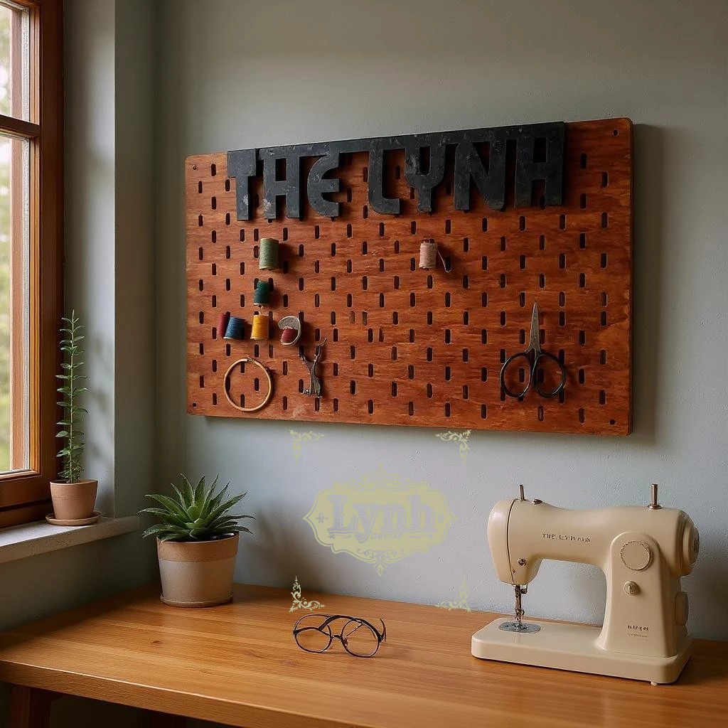 BẢNG CÀI TREO TƯỜNG PEGBOARD STYLE IKEA, MIỄN PHÍ KHẮC TÊN + TẶNG KÈM 10 MÓC GỖ | LynhDecor