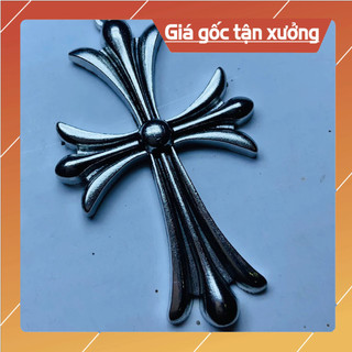 Dây chuyên unisex chữ thập mạ bạc giá rẻ kèm dây.