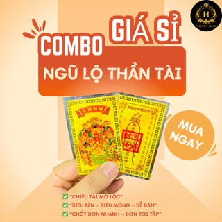 Combo 10 Ngũ Lộ Thần Tài Giá Sỉ (Có ép plastic) – Vật Phẩm Gọi Lộc Cho Người Bán Hàng