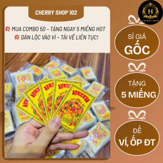 Combo 50 Ngũ Lộ Thần Tài Giá Sỉ – Tặng 5 Miếng – Siêu Mỏng Dễ Dán – Dán Ví, Ốp, Két