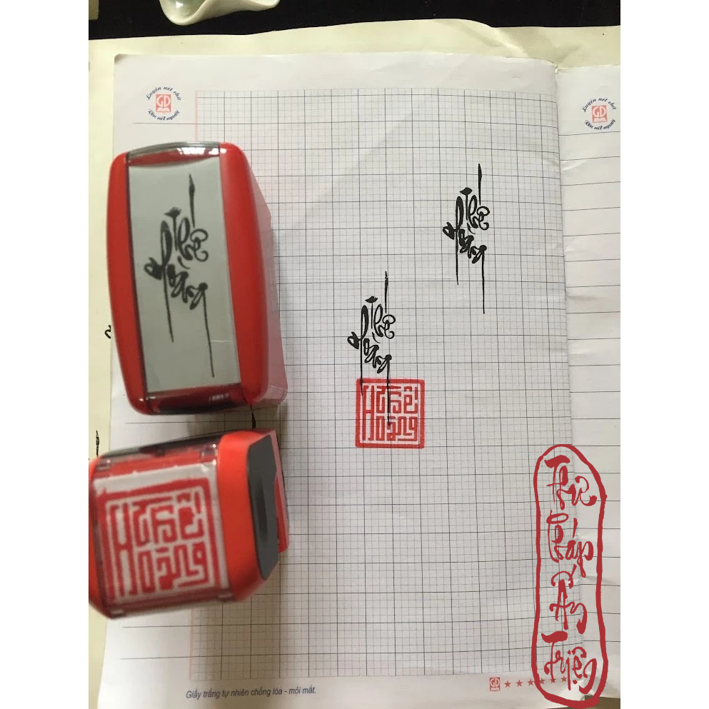 Triên Liền Mực Dấu Tên Thư Pháp Khắc Và Thiết Kế Theo Yêu Cầu Con Dấu Cá Nhân