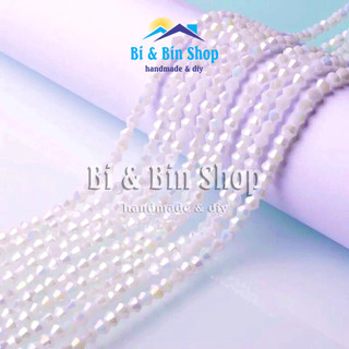 [1] Chục 10 Dây Pha Lê Nón 3mm-4mm Màu Ánh Cừ Đính Kết Trang Phục, Làm Trang Sức Handmade