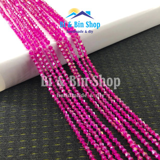 [2] Chục 10 Dây Pha Lê Nón 3mm-4mm Màu Ánh Cừ Đính Kết Trang Phục, Làm Phụ Kiện Handmade