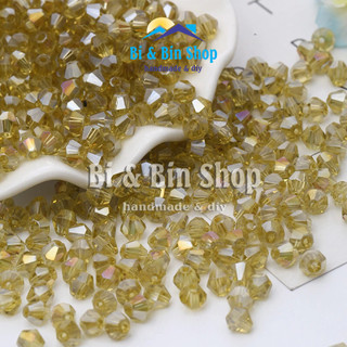 [2] 100 Viên Pha Lê Nón 3mm-4mm Màu Hồng-Sen-Tím-Nâu Ánh Cừ Đính Kết Trang Phục, Làm Phụ Kiện Thời Trang