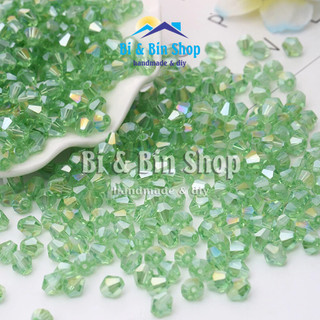[1] 100 Viên Pha Lê Nón 3mm-4mm Màu Ánh Cừ Đính Kết Trang Phục, Làm Trang Sức Handmade