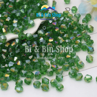 [1] 100 Viên Pha Lê Nón 3mm-4mm Màu Ánh Cừ Đính Kết Trang Phục, Làm Trang Sức Handmade