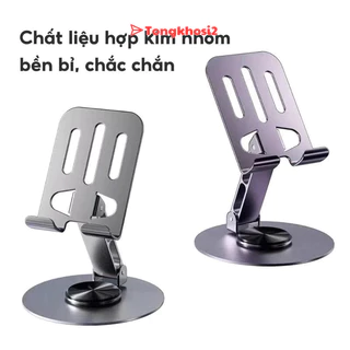 PVN68989 Giá đỡ điện thoại,máy tính bảng/Ipad hợp kim nhôm xoay 360 gấp gọn