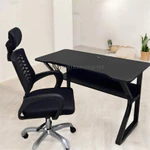 Bàn làm việc chân chữ K cong kèm kệ lửng, bàn gaming  chân sắt 25x50 sơn tĩnh điện chắc chắn | Nội Thất Văn Quyết — ảnh 8