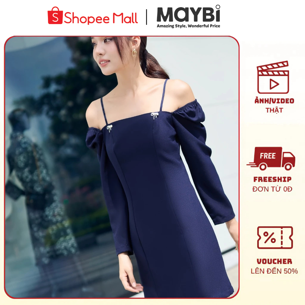 MAYBI Đầm mini ôm bố thái