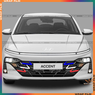 Decal phản quang dán mặt calang Accent 2024-2025