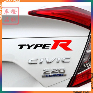 Tem Dán Phản Quang Trang Trí Kính Chắn Gió Xe Hơi Honda StiHonda Type R Civic