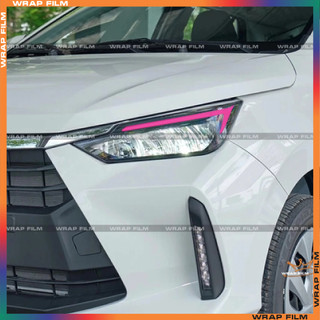 Decal dán đèn Demi Toyota Wigo 2024-2025 không bong tróc không thấm nước, bền màu ( 1 bộ 2 bên)