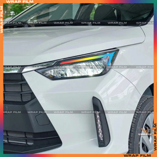 Decal dán đèn Demi Toyota Wigo 2024-2025 không bong tróc không thấm nước, bền màu ( 1 bộ 2 bên)
