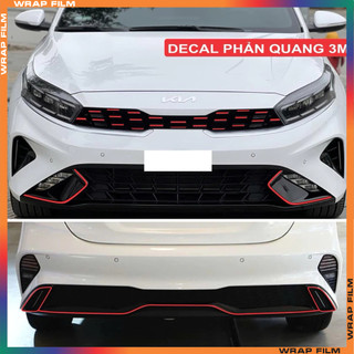 Decal trang trí calang Kia K3 mới (đường nét thanh mảnh)