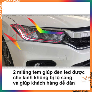 Decal dán đổi màu demi Honda City 2017-2020 (1 cặp) - Decal PVC 3 lớp cao cấp không thấm nước, không phai màu.