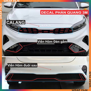 Decal trang trí calang Kia K3 mới (đường nét thanh mảnh)