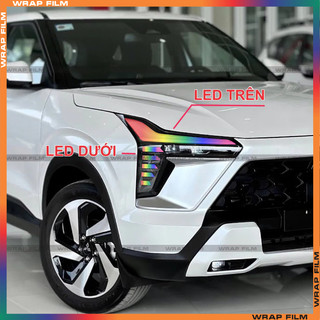Tem dán đổi màu đèn Mitsubishi Xforce, Decal dán đổi màu đèn không thấm nước không để lại keo ( Giá bao gồm 2 tem)