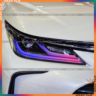 Tem dán đổi màu đèn Toyota Corolla Altis- Decal dán đổi màu đèn PVC 3 lớp