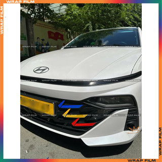 Decal phản quang dán mặt calang Accent 2024-2025