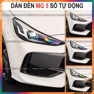 Decal dán đèn MG 5 Số tự động, Decal chất liệu PVC in 3 lớp cao cấp không thấm nước, không phai màu