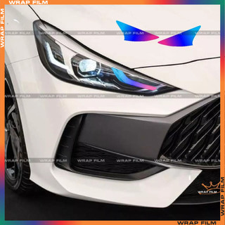 Decal dán đèn MG 5 Số tự động, Decal chất liệu PVC in 3 lớp cao cấp không thấm nước, không phai màu