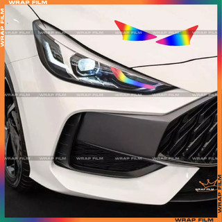 Decal dán đèn MG 5 Số tự động, Decal chất liệu PVC in 3 lớp cao cấp không thấm nước, không phai màu