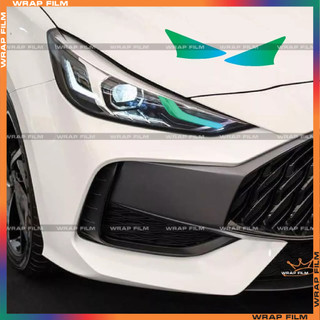 Decal dán đèn MG 5 Số tự động, Decal chất liệu PVC in 3 lớp cao cấp không thấm nước, không phai màu