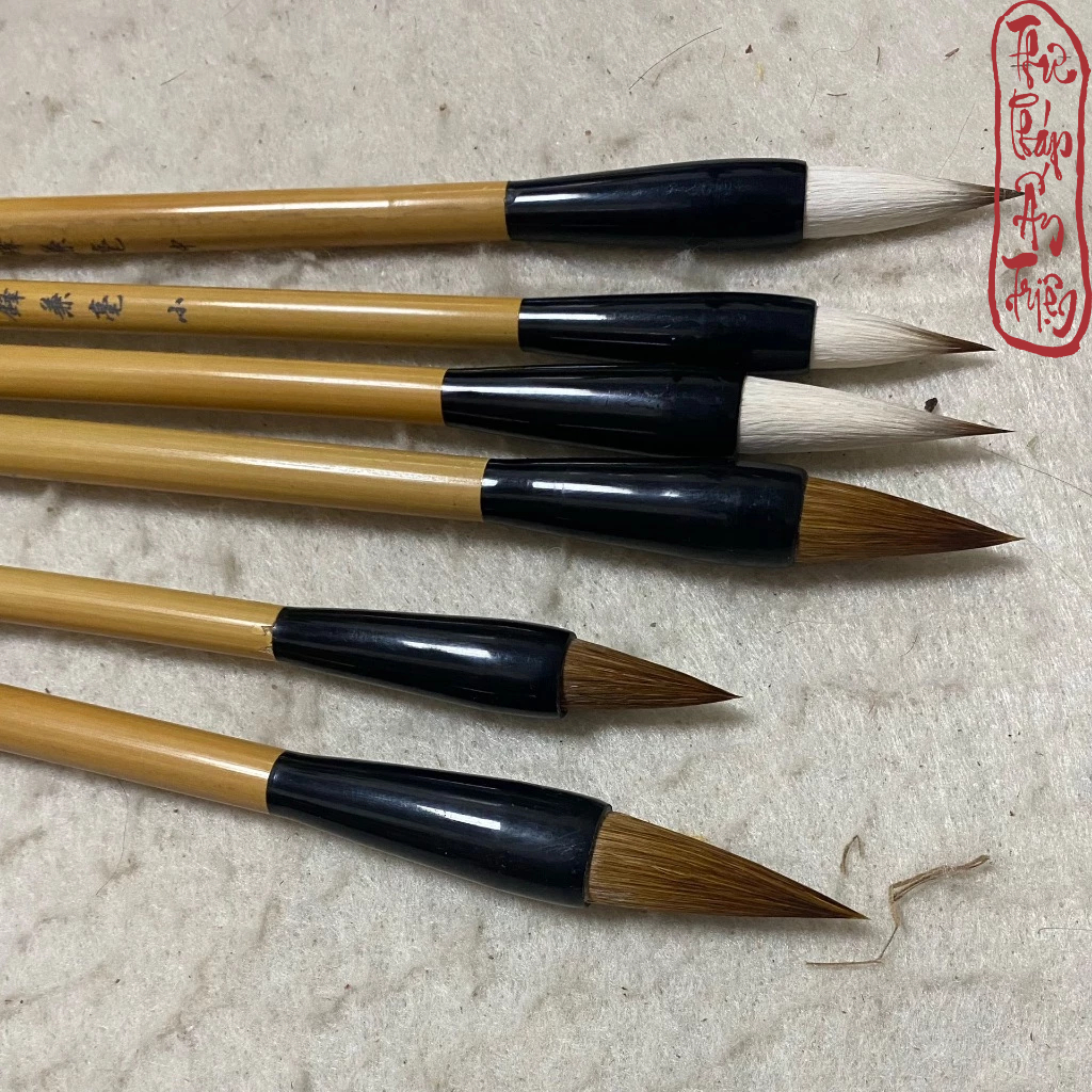Bút Lông Thư Pháp Thành Nhân Toán Đầu Đoản Phong Chuyên Luyện Chữ Hán Khải