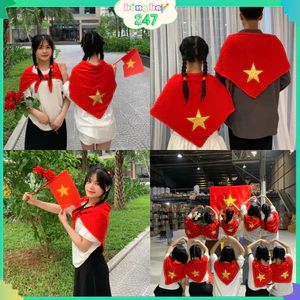 Combo Lễ Quốc Khánh 2/9, Concert Quốc Gia A80, Khăn Quàng Cờ Đỏ Sao Vàng, Cờ Vẫy Cầm tay, Bóng In Sao Vàng
