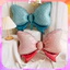 Bóng Hình Nơ Xanh Nơ Hồng Nơ màu pastel Cỡ Đại Trang trí Sinh Nhật Lễ Hội Party BB6