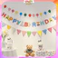 Dây chữ happy birthday bằng giấy, trang trí sinh nhật