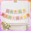 Dây chữ happy birthday bằng giấy, trang trí sinh nhật