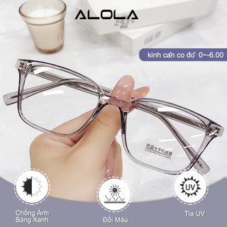 Kính Giả Cận Nam Nữ ALOLA Chống Ánh Sáng Xanh Kính Đổi Màu Khi Ra Nắng -1.0/-2.0/-3.0/-4.0/-5.0/-6.0