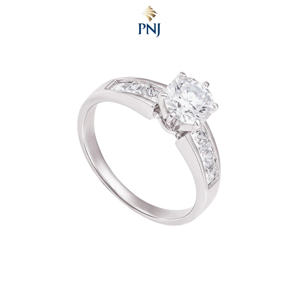 Nhẫn Bạc đính đá PNJSilver XMXMK060011 | Shopee Việt Nam