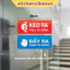 Decal Kéo Ra/Đẩy Ra, Pull/Push Thông Dụng, Dùng Dán Kính, Decor Kính Cửa Hàng, Công Ty