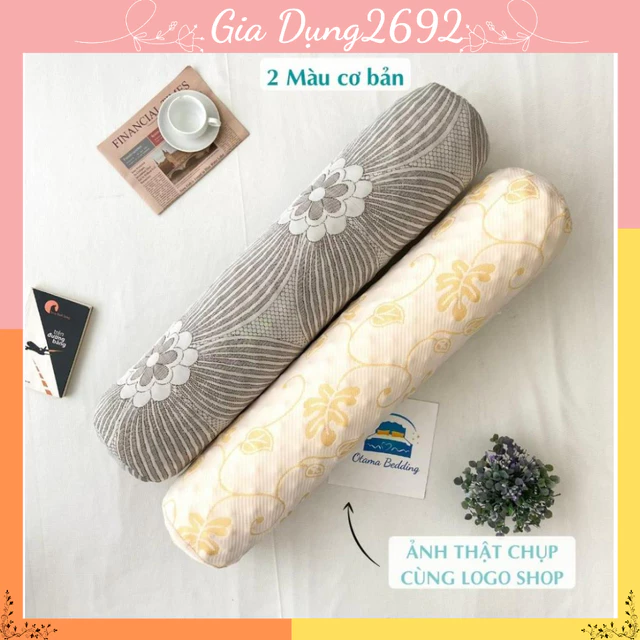 Gối ôm dài cao su non( dạng mút Foam) chống xẹp cho người lớn gối ôm ngủ kèm bao gối ôm cho bà bầu thay vỏ.