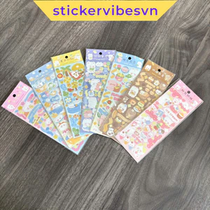 Sticker kim tuyến dễ thương dán trang trí, hình dán cute nhiều mẫu lựa chọn