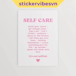 Tranh dán tường fomex, self care, có sẵn keo dán 2 mặt ,nhận in theo yêu cầu