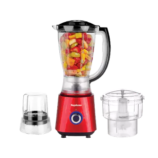 Máy xay sinh tố Nagakawa NAG0820 - Lưỡi 4 cánh kèm 3 cối tiện lợi, cối kháng vỡ - Bảo hành 12 tháng