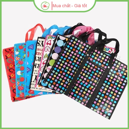 Túi bạt siêu to nhiều cỡ 30 40 50 60 70 80 cm, túi đựng chăn màn, túi đựng quần áo 1 lớp có khóa kéo