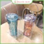 Túi nhựa PVC trong suốt có quai xách đựng bình cốc ly giữ nhiệt tiện lợi cho người đi học đi làm