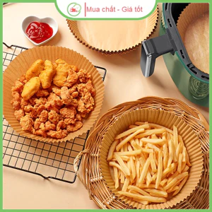 Set 50 Miếng Giấy Nến Lót Nồi Chiên Hình Khuôn Bánh - Giảm Thiểu Tối Đa Dầu Mỡ Bám Vào Nồi Chiên