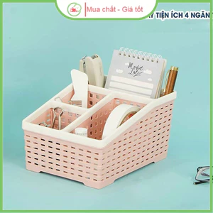 KHAY ĐỰNG BÚT 4 NGĂN LOẠI LỚN LOẠI NHỎ nhựa việt nhật