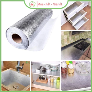 Cuộn giấy bạc dán bếp chịu nhiệt 60cmx1m - Cuộn giấy bạc dán nhà bếp siêu sạch