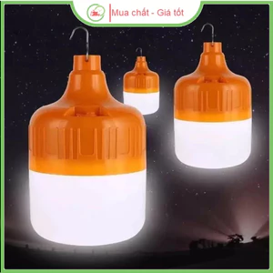 Bóng đèn LED sạc tích điện 100w có móc treo thông minh
